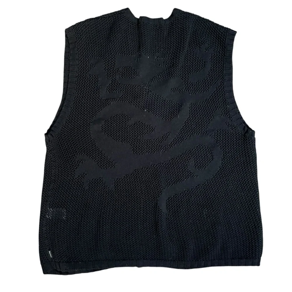Supreme Dragon Zip Up Sweater Vest Size M - Picture 4 of 13